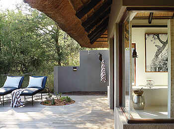 Londolozi Tree Camp: Außendusche