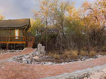 Mushara Outpost: Weg zum Gästezelt