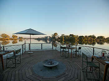 Thorntree River Lodge: Frühstückstische Thorntree River Lodge: Frühstückstische