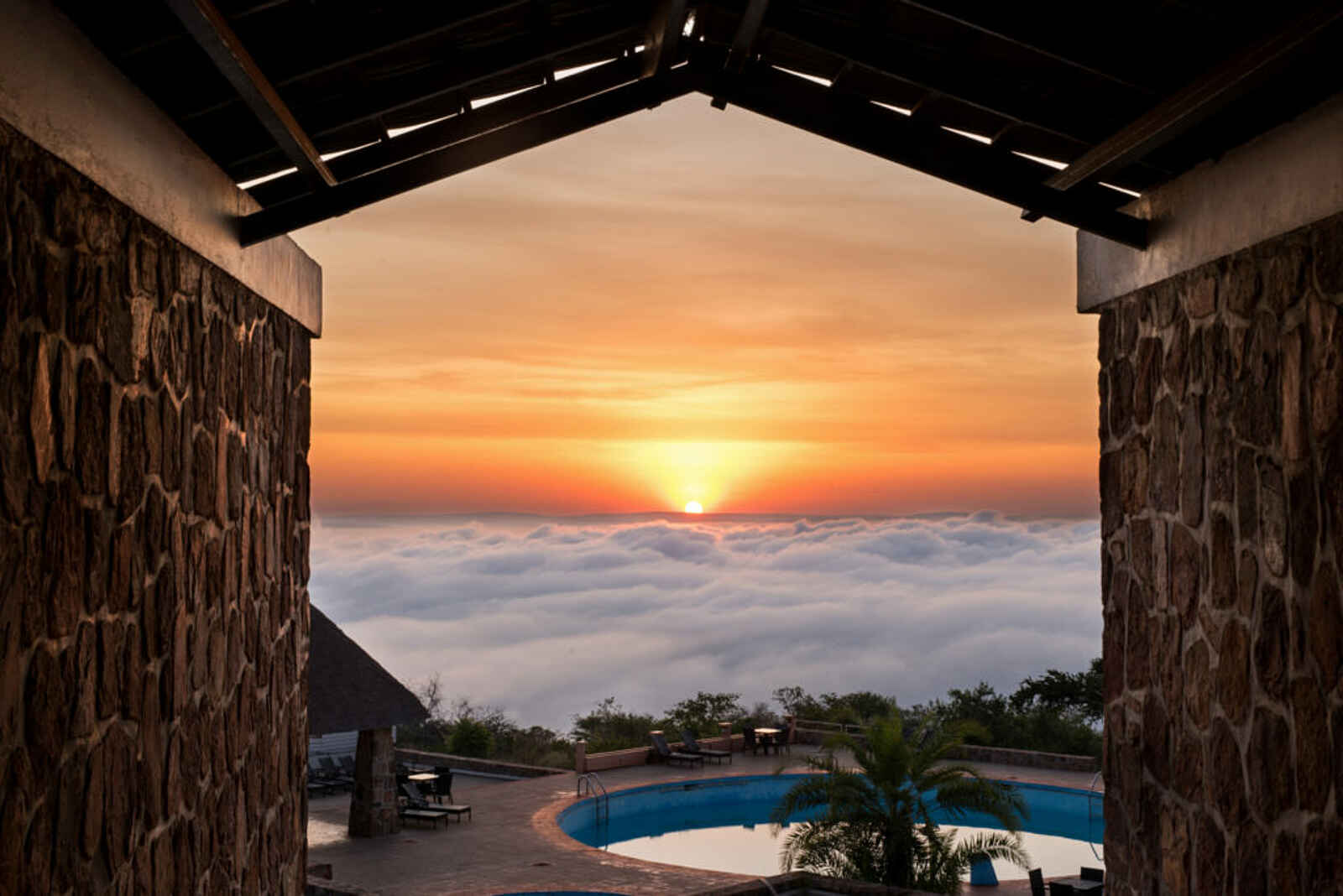 Akagera Game Lodge: Sonnenaufgang Akagera Game Lodge: Sonnenaufgang