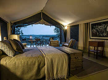 Entim Masai Mara: Doppelbett mit Blick