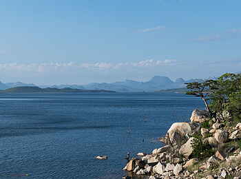 Musangano Lodge: Der weite Osborne Damm