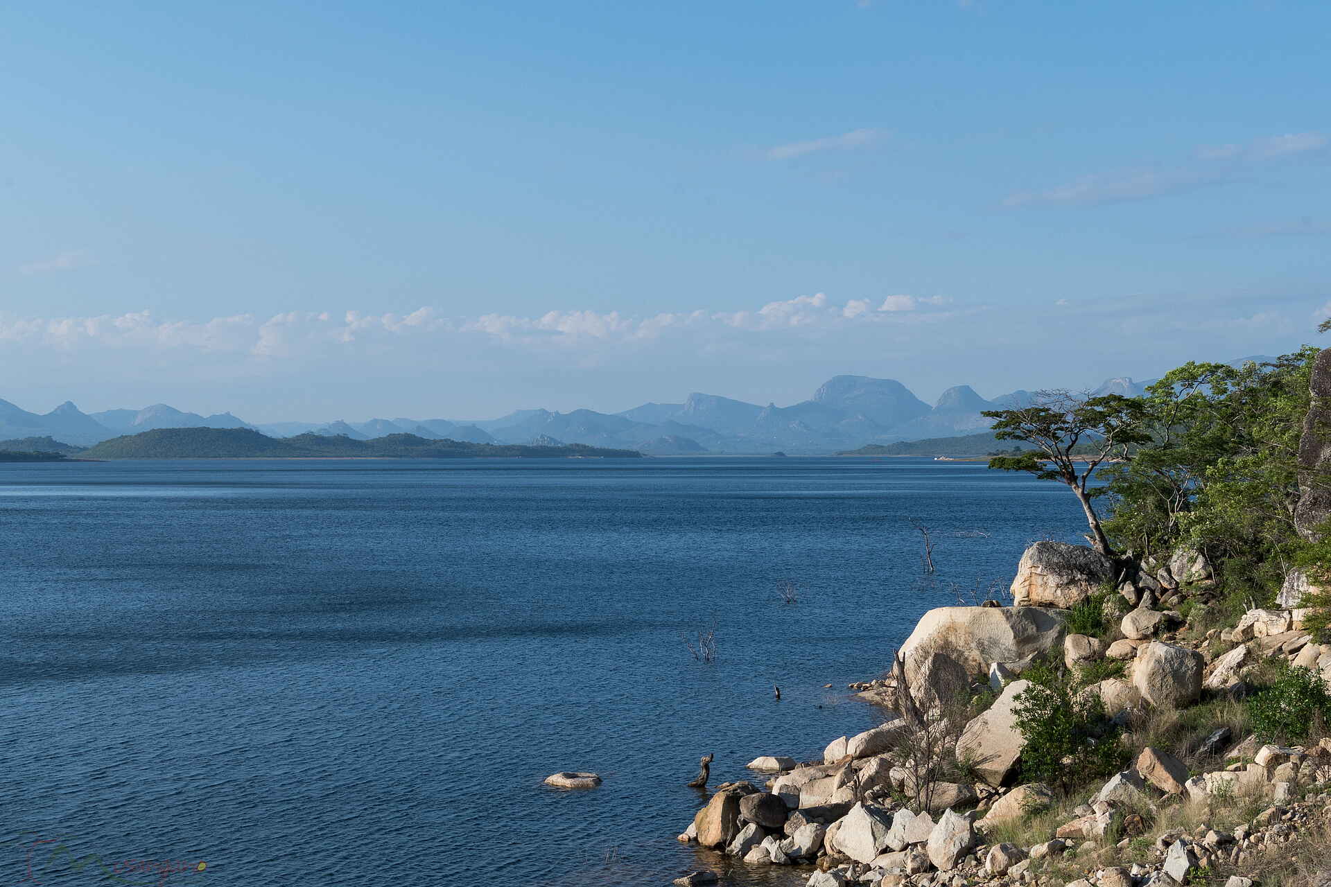 Musangano Lodge: Der weite Osborne Damm