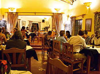 Musangano Lodge: Stimmung im Restaurant