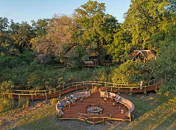 Camp Moremi: Luftansicht Camp Moremi: Luftansicht