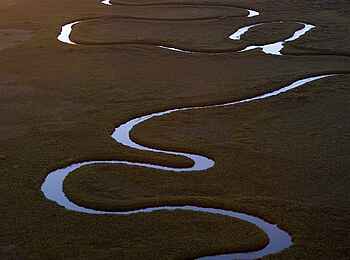 Duba Plains Camp: Flussschleifen