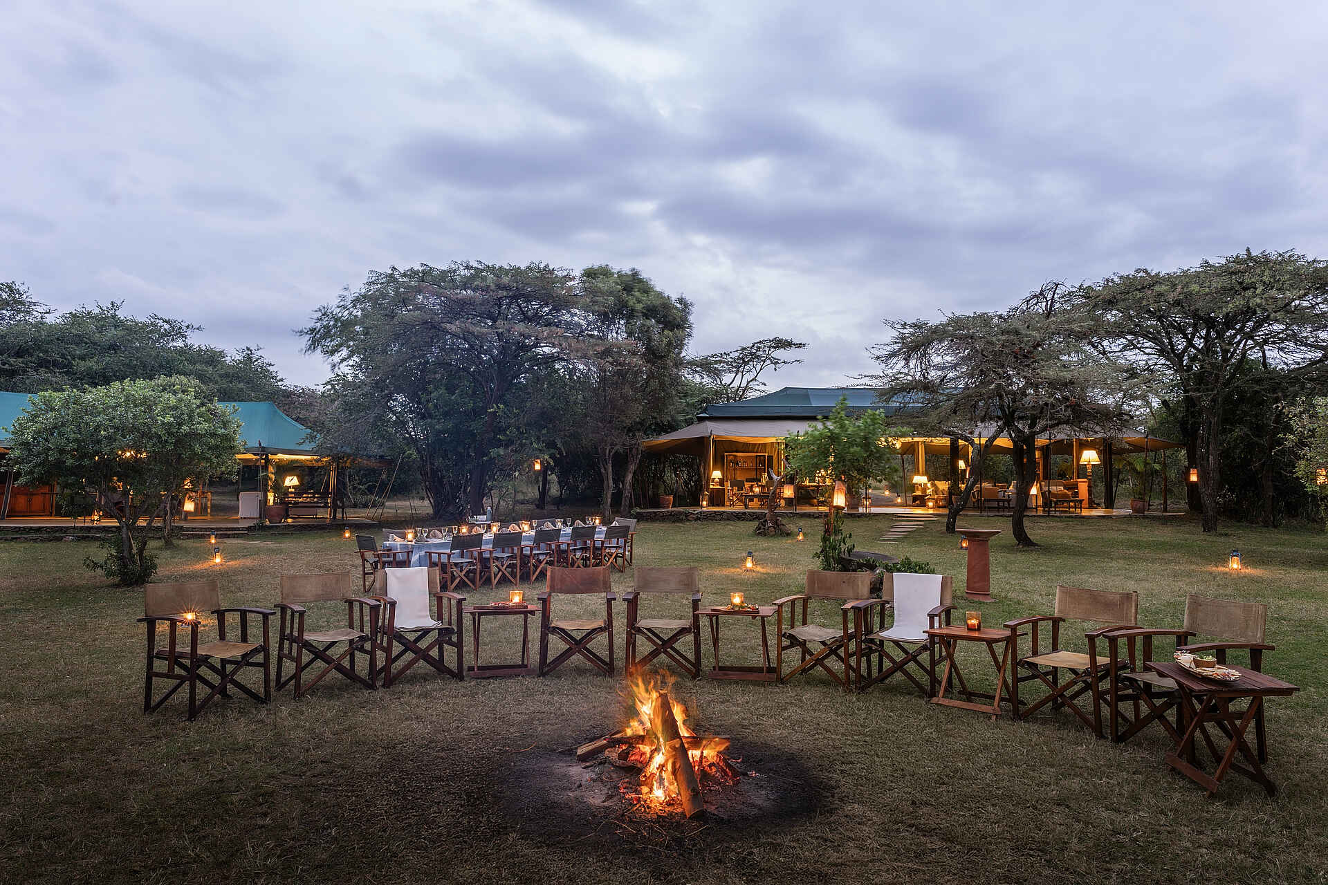 Hemingways River Camp Mara: An der Boma