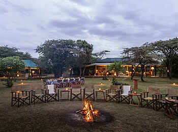 Hemingways River Camp Mara: An der Boma