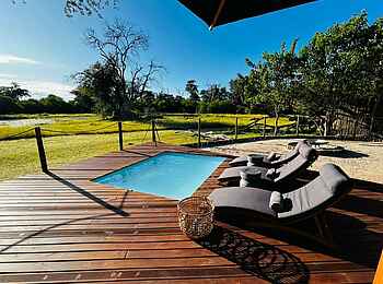 Khwai Expeditions Camp: Der Pool Khwai Expeditions Camp: Der Pool