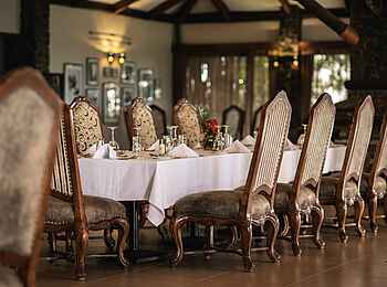 Ngorongoro O'ldeani Mountain Lodge: Gedeckter Dinnertisch
