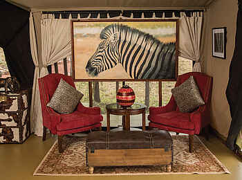 Ole Serai Luxury Camp - Seronera: Loungebereich Ole Serai Luxury Camp - Seronera: Loungebereich