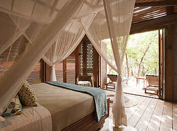 Vamizi Island: Kipila Schlafzimmer mit Terrasse