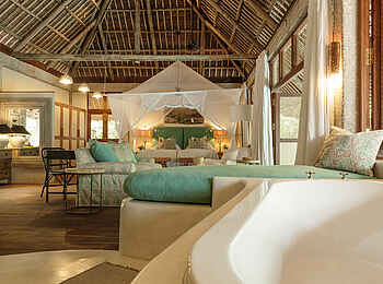 Vamizi Island: Papilio Suite mit Badewanne