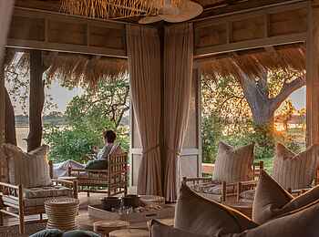 Mpala Jena Camp: Blick auf die Terrasse Mpala Jena Camp: Blick auf die Terrasse