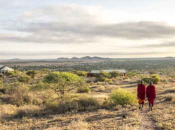 Shu'mata Camp: Umgebung mit Blick aufs Hauptzelt Shu'mata Camp: Umgebung mit Blick aufs Hauptzelt