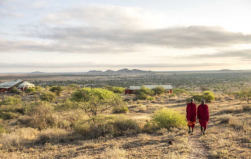Shu'mata Camp: Umgebung mit Blick aufs Hauptzelt Shu'mata Camp: Umgebung mit Blick aufs Hauptzelt