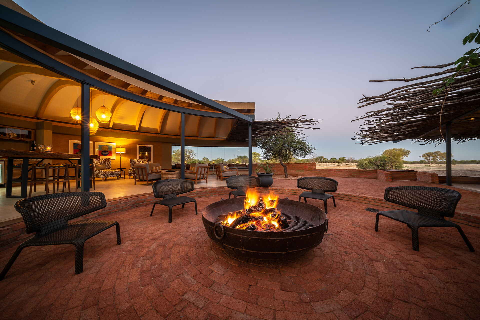 Anderssons At Ongava: Lagerfeuer