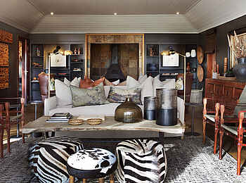 MalaMala Sable Camp: Lounge der Hauptlodge