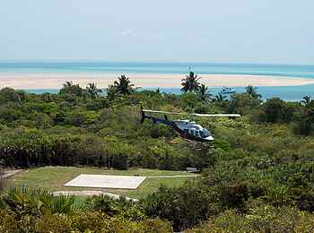 andBeyond Benguerra Island: Helikopterflug