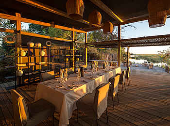 Linyanti Tented Camp: Dinner