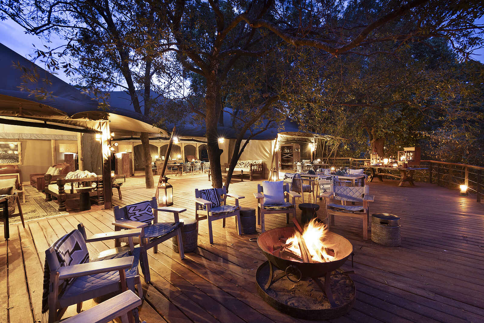 Mara Toto Tree Camp: Der Zentralbereich Mara Toto Tree Camp: Der Zentralbereich