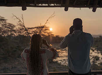 Ulusaba Rock Lodge: Sonnenuntergang