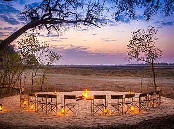 Kwara Camp: Boma Aussicht Kwara Camp: Boma Aussicht