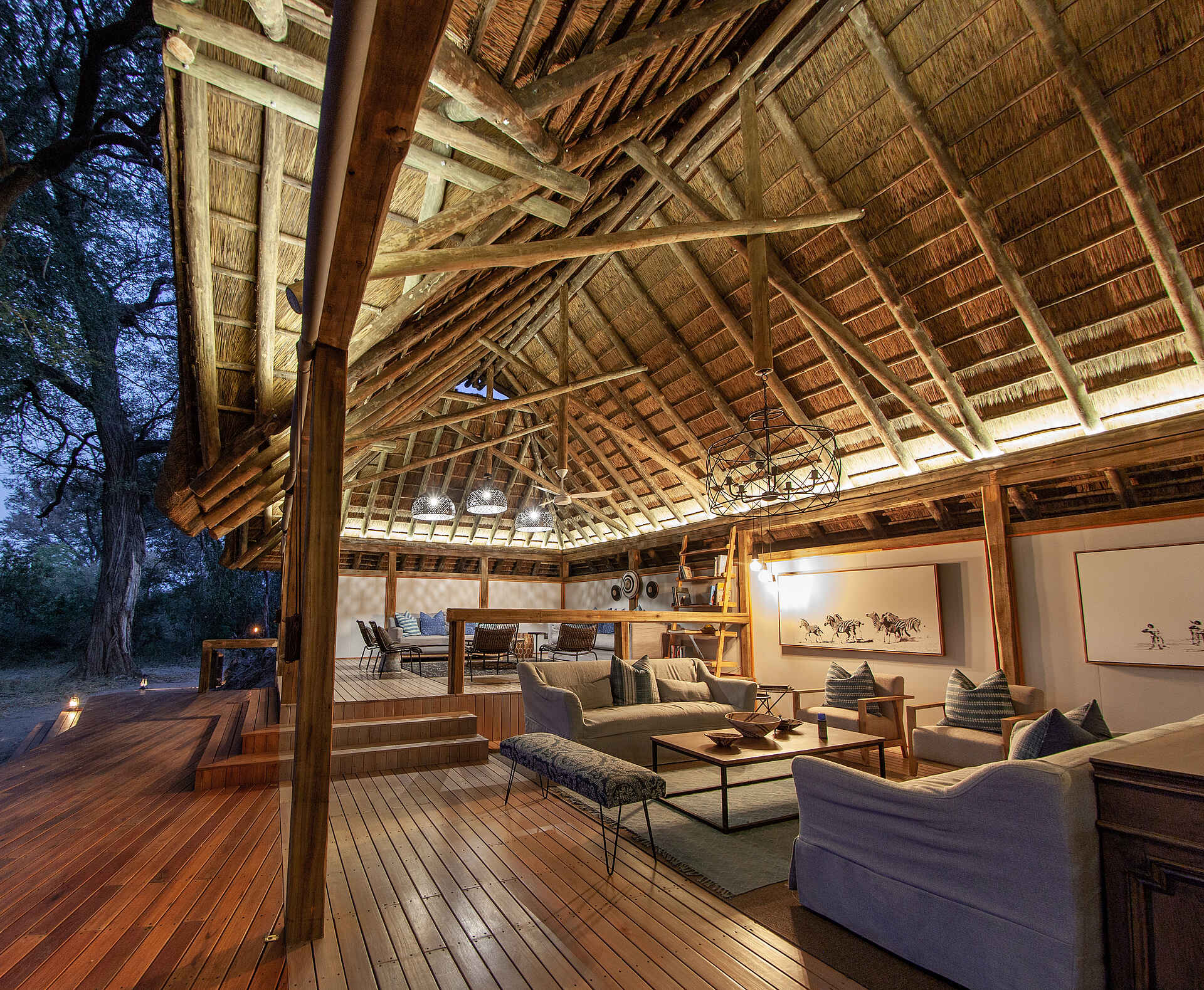 Splash Camp: Beleuchtetes Haupthaus