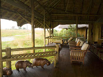 Lebala Camp: Blick aus der Lounge