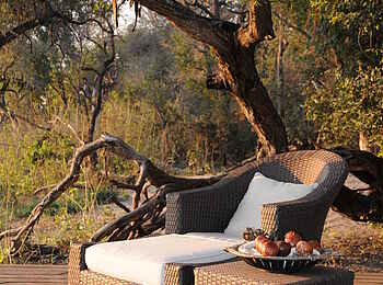 Macatoo Camp: Korbsessel auf dem Sonnendeck