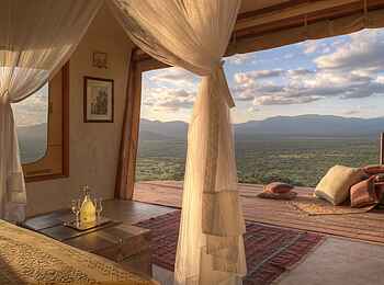 Saruni Samburu: Blick aus dem Schlafzimmer
