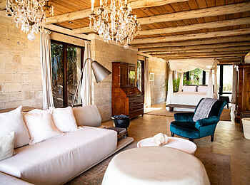 Segera Retreat: Eine Sitzecke im Green House