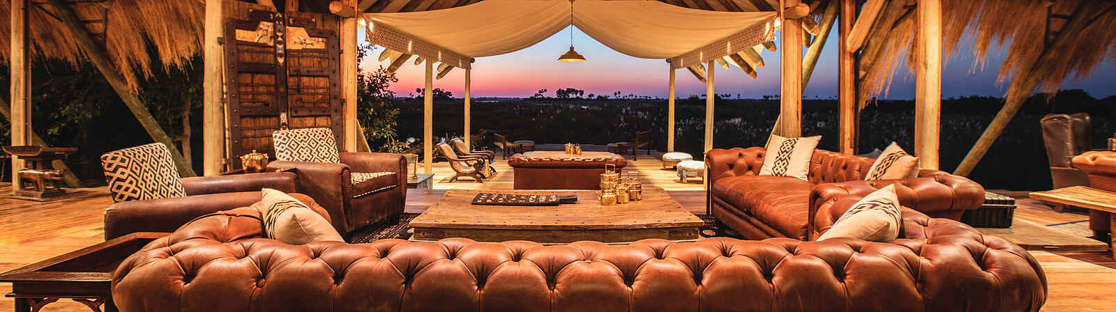 Selinda Camp: die Lounge Selinda Camp: die Lounge