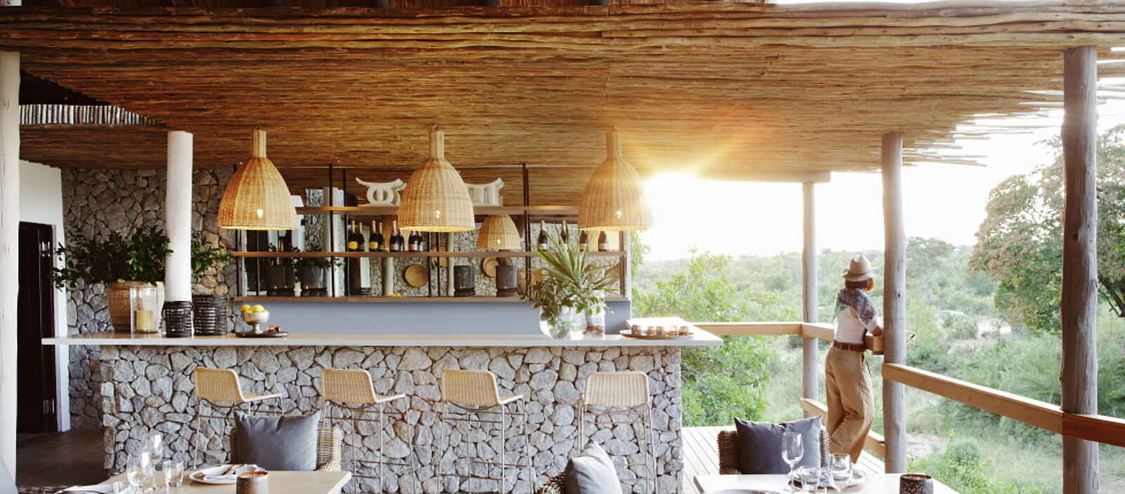 Londolozi Private Granite Suites: Bar mit Ausblick Londolozi Private Granite Suites: Bar mit Ausblick