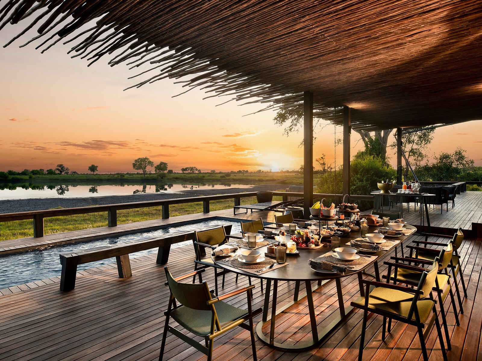 Daunara Safari Camp: Essbereich Daunara Safari Camp: Essbereich