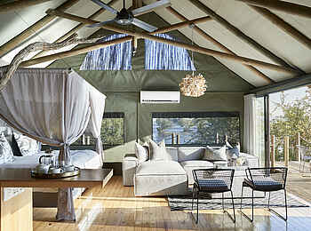 Victoria Falls River Lodge: Das Luxury Zelt