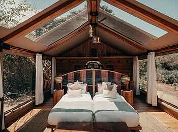 Wayo Manyara Green Camp: Schlafbereich mit Einzelbetten