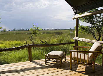 Xakanaxa Camp: Private Veranda