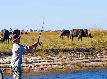 Chobe Savanna Lodge: Beim Angeln