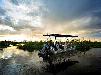 Duba Plains Camp: Bootsfahrt