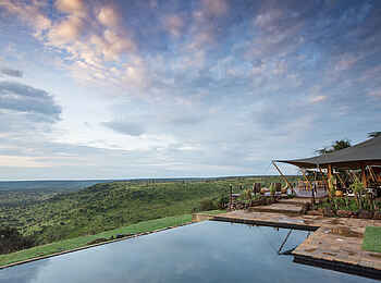 Loisaba Tented Camp: Pool und Lounge Loisaba Tented Camp: Pool und Lounge