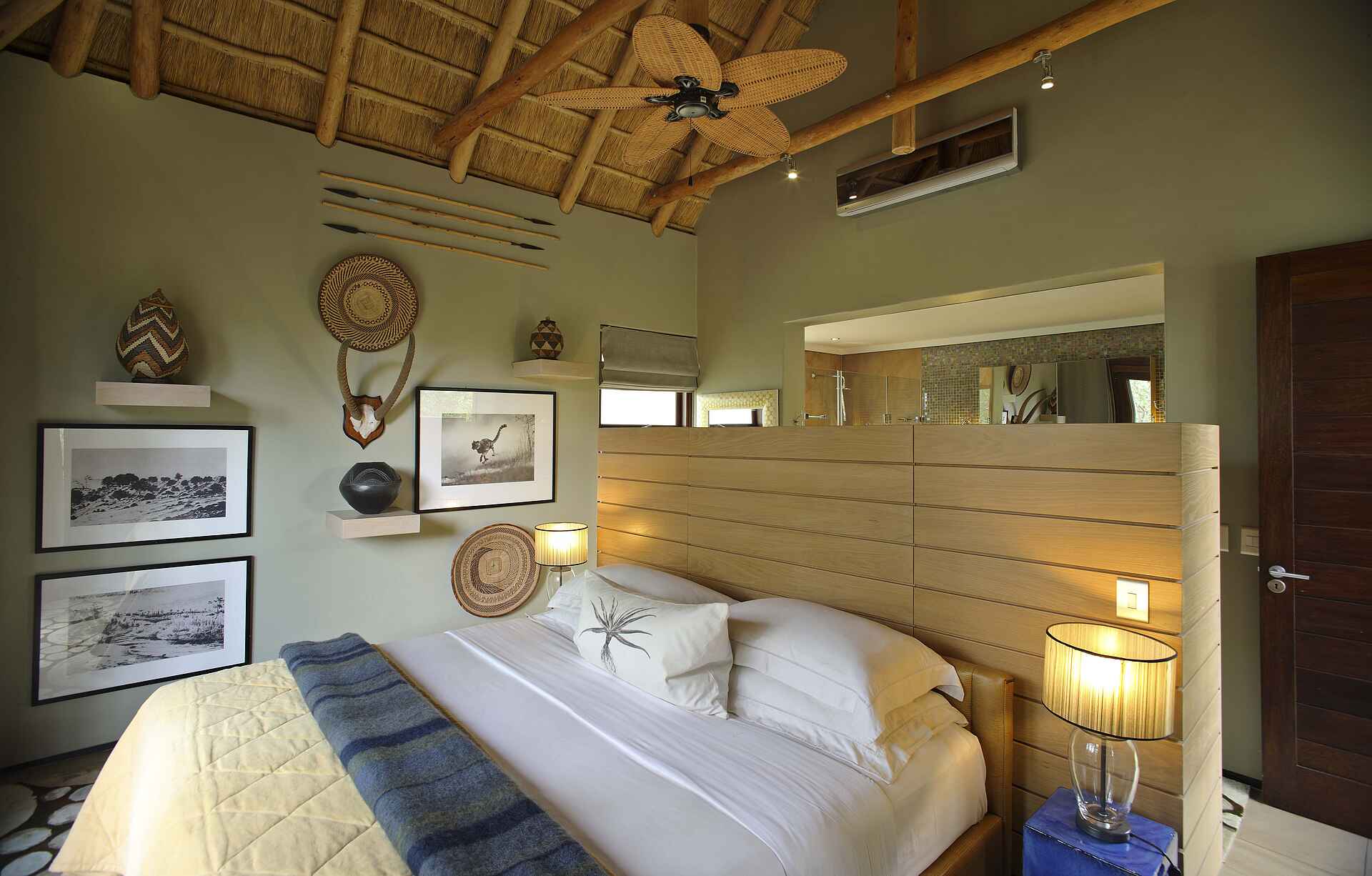 Phinda Homestead, Doppelbett, Schlafzimmer, Unterkunft