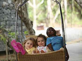 Phinda Homestead: Kinder in der Schaukel Phinda Homestead: Kinder in der Schaukel