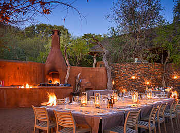 The Royal Madikwe: Boma dining