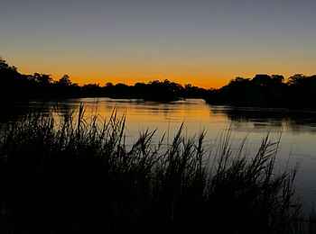Shametu River Lodge: Abendstimmung