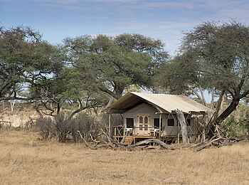 Somalisa Expeditions Camp: Gästezelt mit Veranda