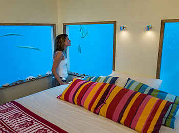 The Manta Resort: Innenansicht Unterwasserzimmer The Manta Resort: Innenansicht Unterwasserzimmer