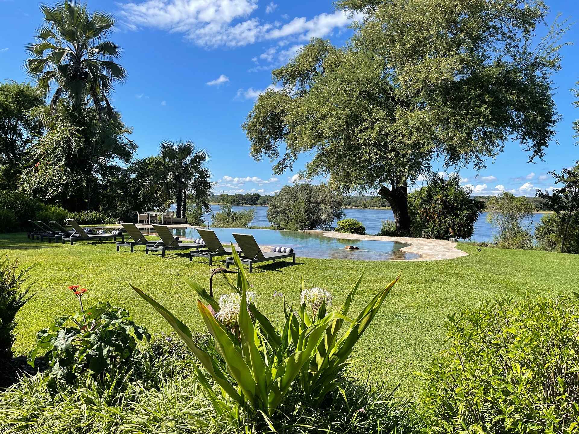 The River Farmhouse: Pool und Zambezi The River Farmhouse: Pool und Zambezi
