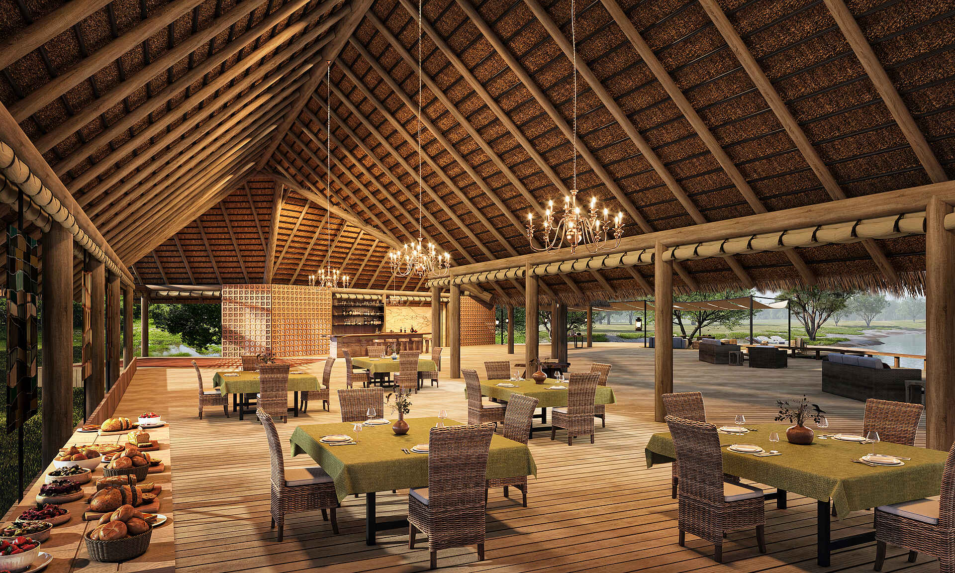 Tumani Tented Camp: Speisebereich