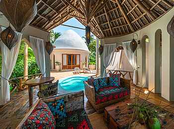 Xanadu Villas: Terasse der Mawimbi Villa Xanadu Villas: Terasse der Mawimbi Villa